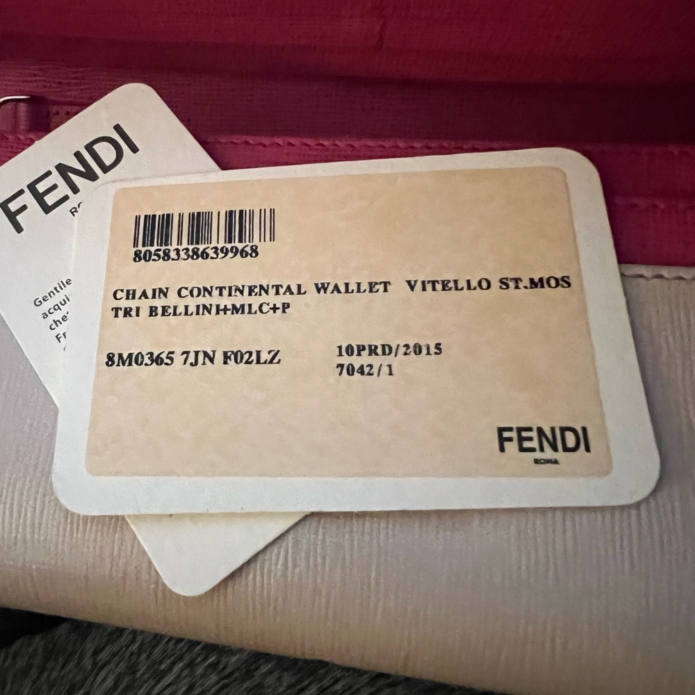 Fendi Monster Continental Multicolor Wallet w/ Crossbody Chain, Box & Dust Bag - Picture 6 of 14